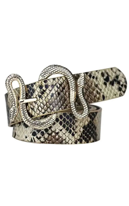 Ceinture pour Femmes en Cuir avec Boucle Serpent | #style