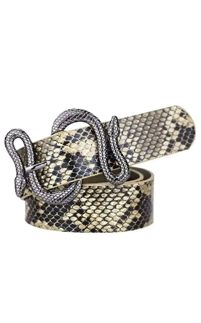 Ceinture pour Femmes en Cuir avec Boucle Serpent | #style