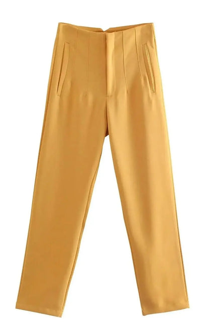 KONDALA Pantalon Droit Taille Haute pour Femmes | #Élégance DreamStylista