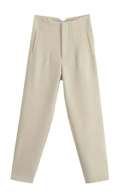 KONDALA Pantalon Droit Taille Haute pour Femmes | #Élégance DreamStylista
