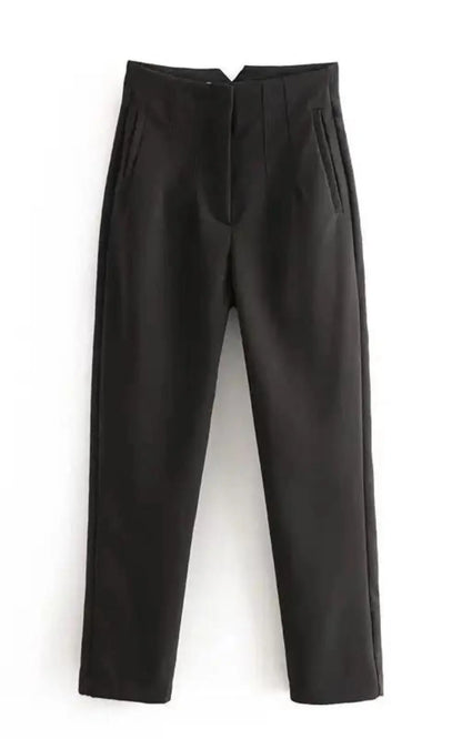 KONDALA Pantalon Droit Taille Haute pour Femmes | #Élégance DreamStylista