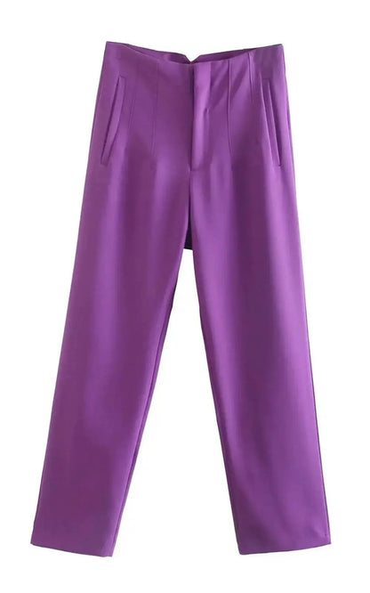 KONDALA Pantalon Droit Taille Haute pour Femmes | #Élégance DreamStylista