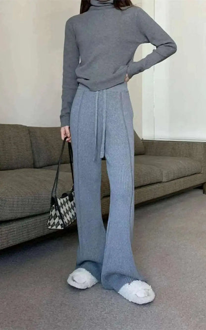 Pantalon Décontracté en Cachemire pour Femmes | Couleur unie