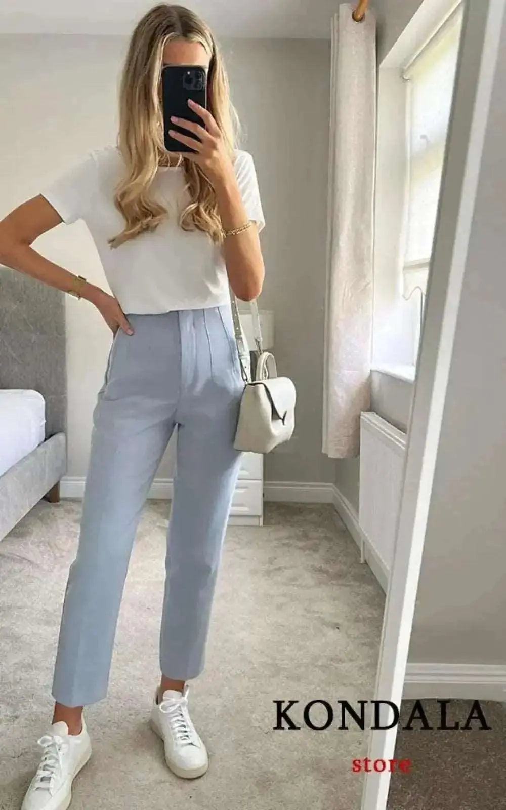 Pantalon Droit Taille Haute pour Femmes | #Élégance
