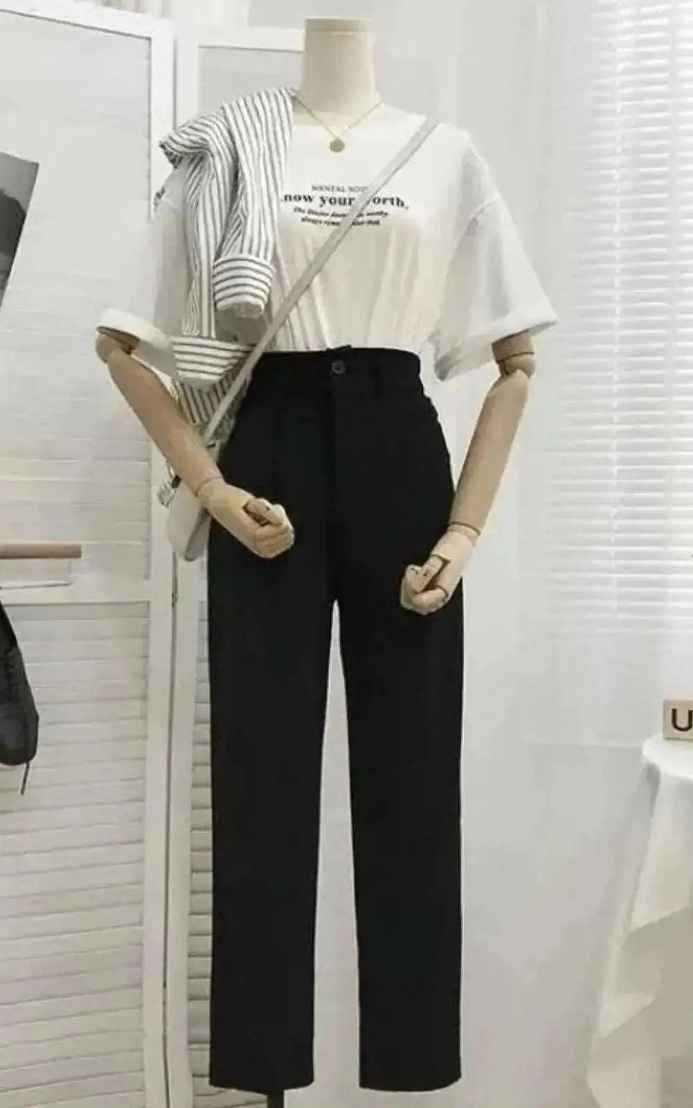 Pantalon Taille Haute Décontracté Ample pour Femmes | #Streetwear