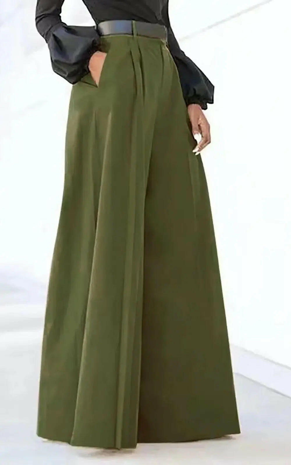 Pantalon Taille Haute pour Femmes, Palazzo  | #Style d'été DreamStylista