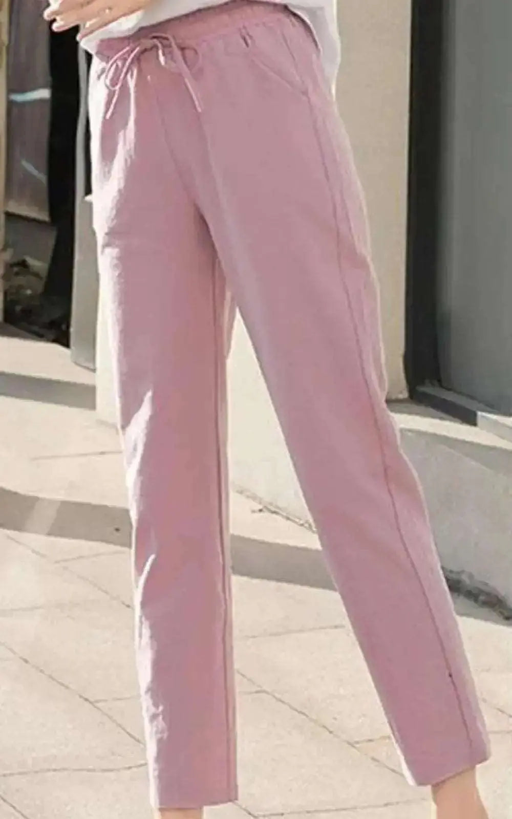 Pantalon en coton et lin décontracté pour Femme | Taille élastique #summer