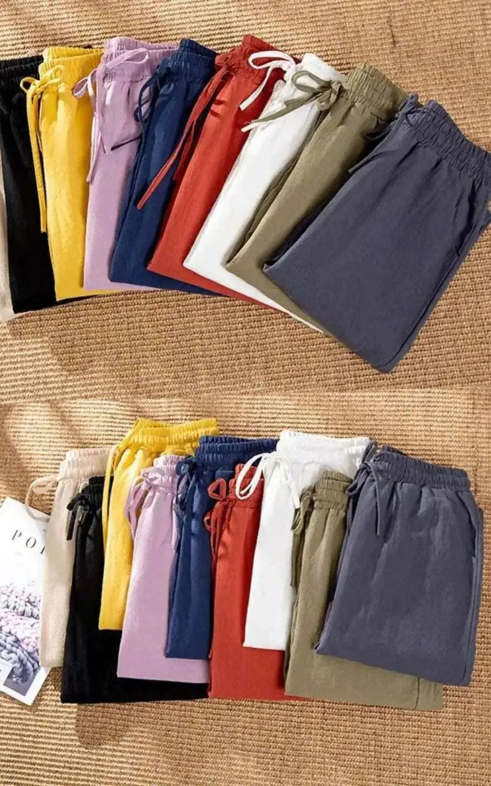 Pantalon en coton et lin décontracté pour Femme | Taille élastique #summer