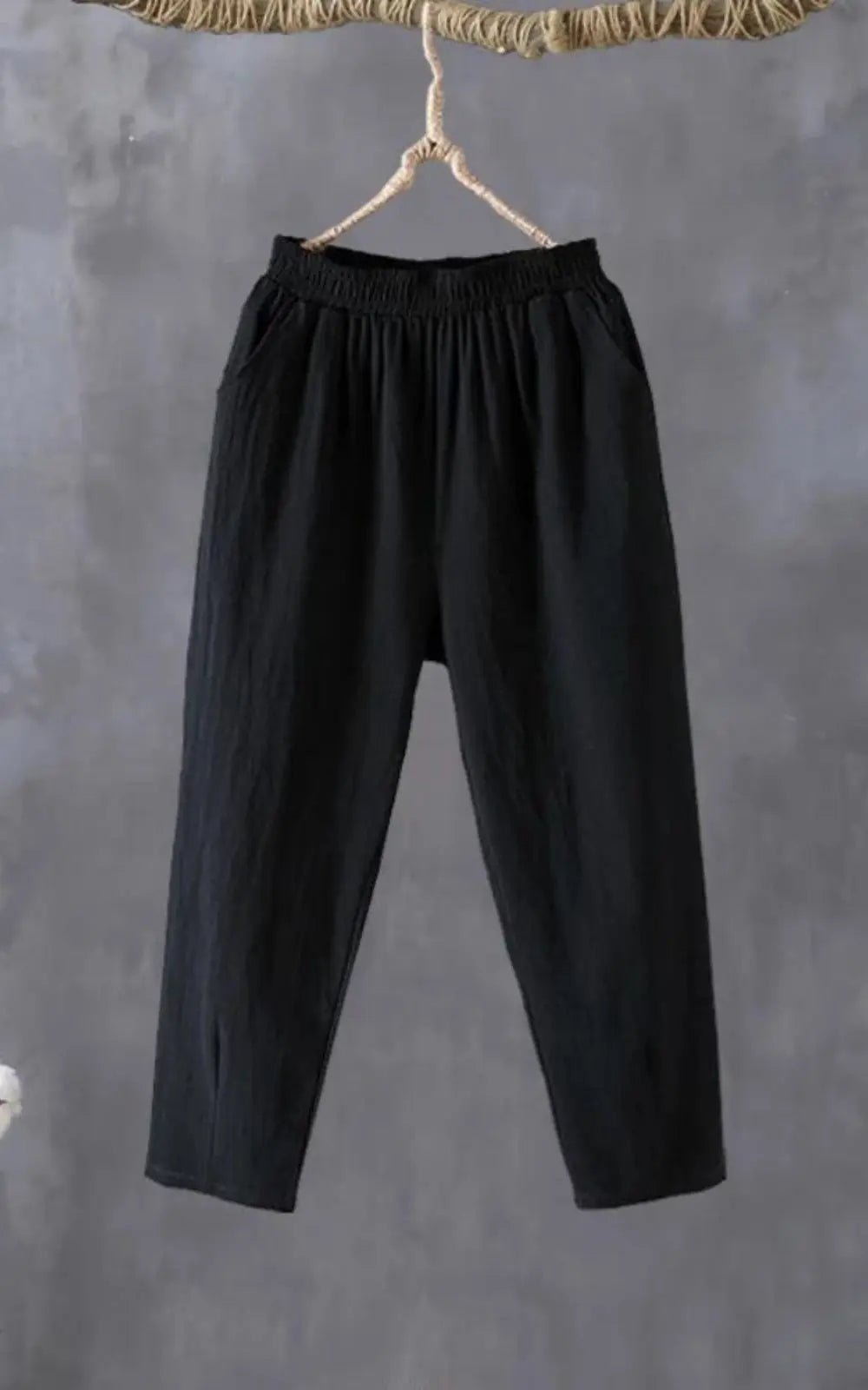 Pantalon sarouel décontracté en coton et lin pour Femme | #Eté DreamStylista
