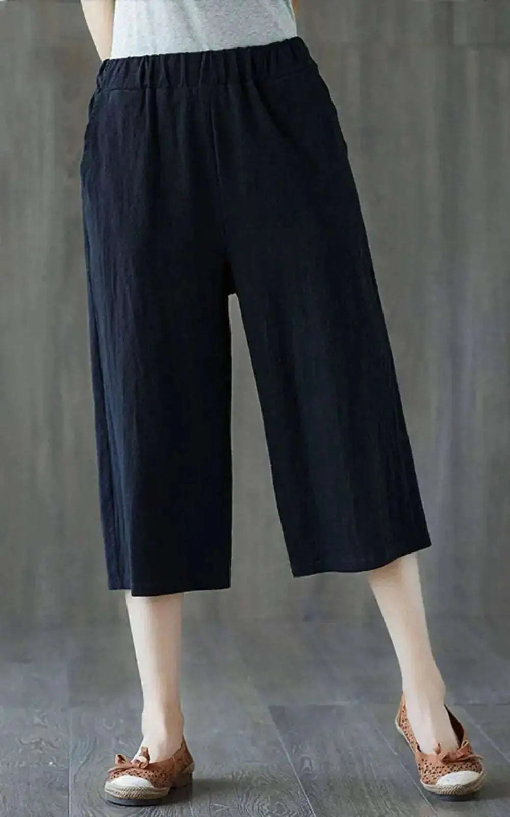 Pantalons Amples Ethniques en Coton - Style Large pour Femmes