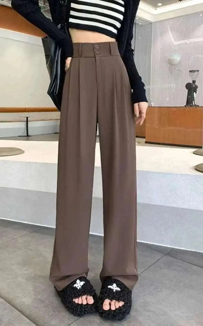 Pantalons Femme Taille Haute Style Mode Coréenne | #Elégance