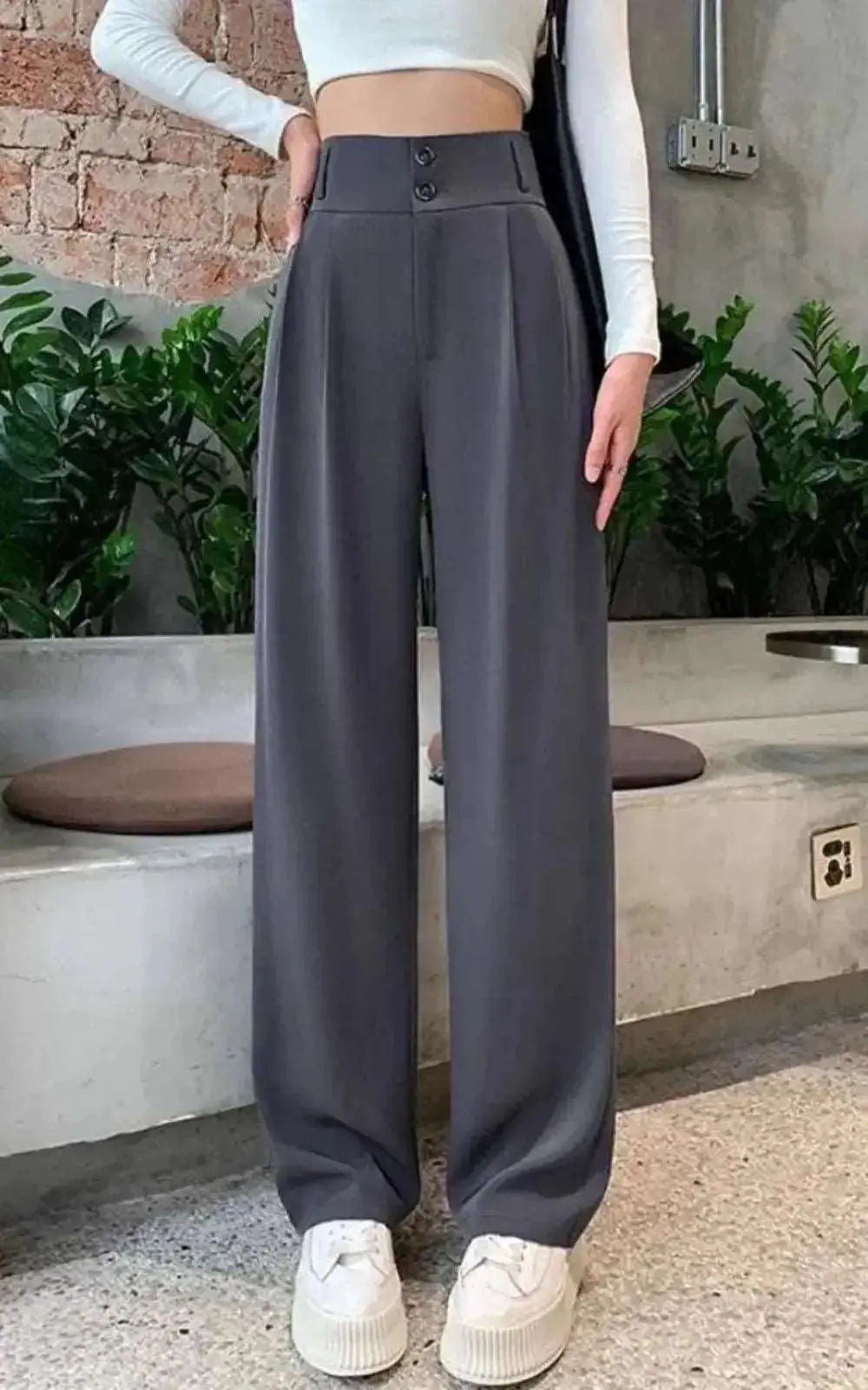 Pantalons Femme Taille Haute Style Mode Coréenne | #Elégance