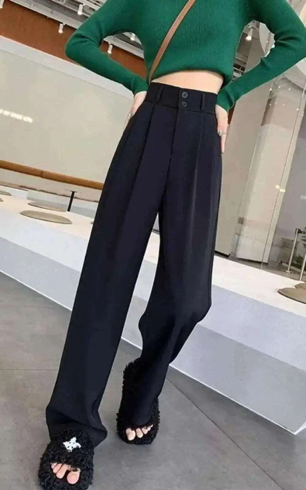 Pantalons Femme Taille Haute Style Mode Coréenne | #Elégance