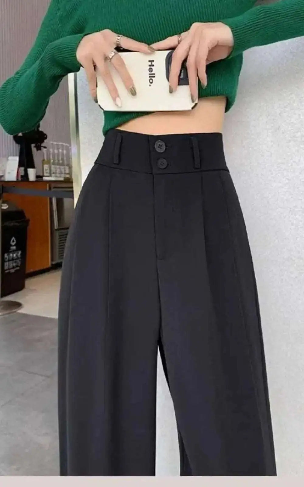 Pantalons Femme Taille Haute Style Mode Coréenne | #Elégance