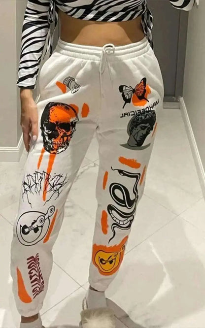 Pantalons de jogging pour Femme | Streetwear Décontracté Taille Haute