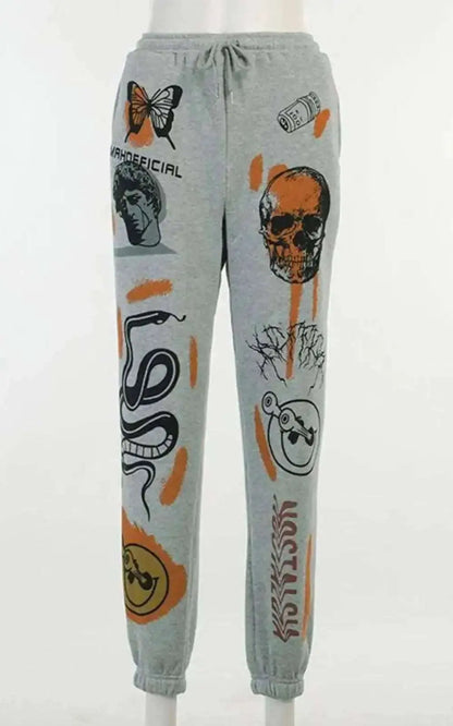 Pantalons de jogging pour Femme | Streetwear Décontracté Taille Haute
